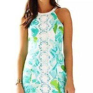 Lilly Pulitzer Poolside Blue First Impression Pearl Shift Dress